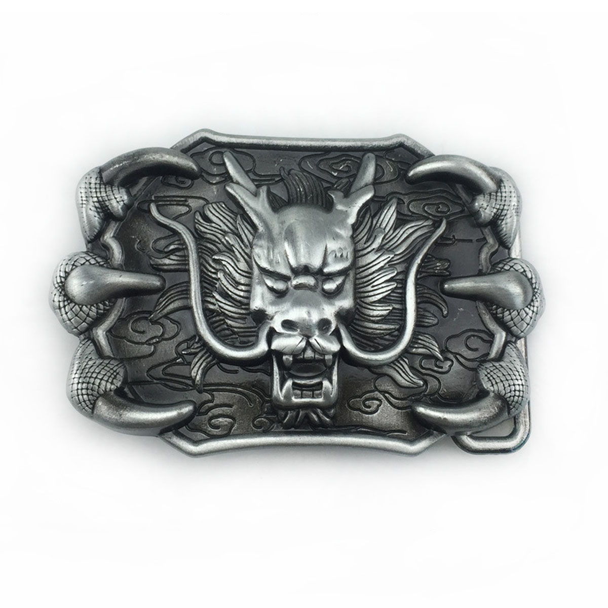 Men'S Accessories Drop Shipping - หัวเข็มขัดหนังลายมังกรตะวันออกสไตล์คาวบอยตะวันตกย้อนยุค เครื่องประดับหนังสุดคลาสสิก ทันสมัย พร้อมบริการดรอปชิปปิ้ง