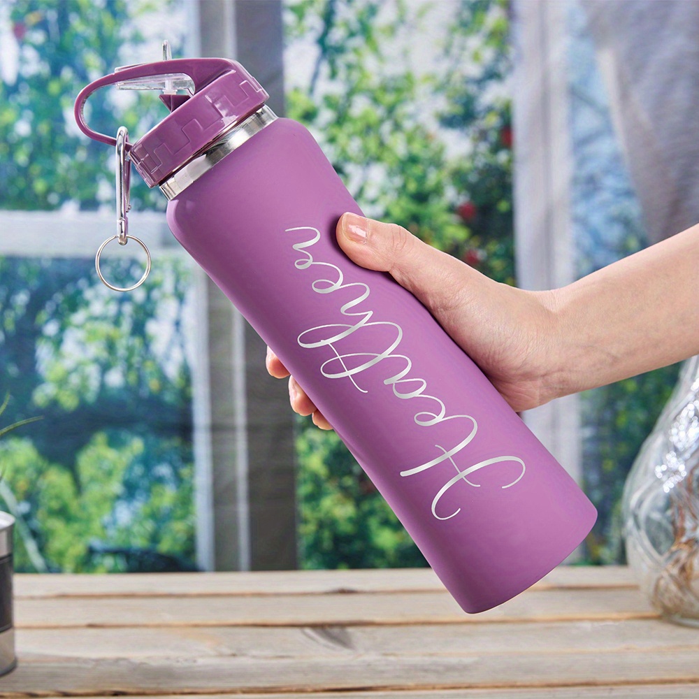 Flask Stainless Steel - ขวดน้ำสแตนเลสแบบปรับแต่งได้ตามความต้องการ: ขวดน้ำกีฬาแบบพกพา, ขวดน้ำสำหรับเดินทาง, ขวดเครื่องดื่มสำหรับออกกำลังกายกลางแจ้ง