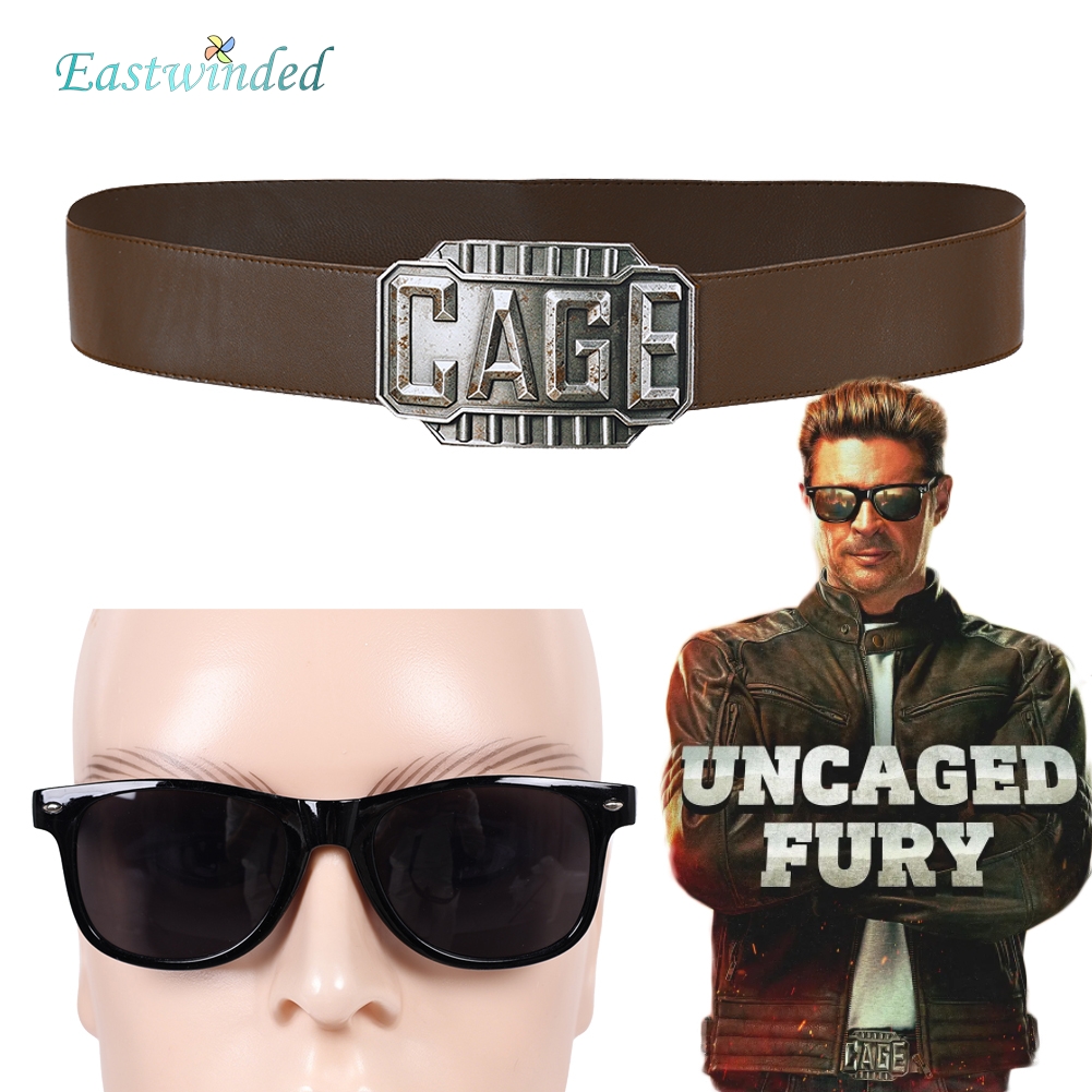 Men Accessories Mk - เอ็มเค 2 จอห์นนี่ เคจคอสเพลย์แว่นตาเข็มขัด 2026 ภาพยนตร์มอร์ทัลคอมแบทเครื่องแต่งกายอุปกรณ์ประกอบฉากปลอมตัวฮาโลวีนปาร์ตี้คาร์นิวัลของขวัญ
