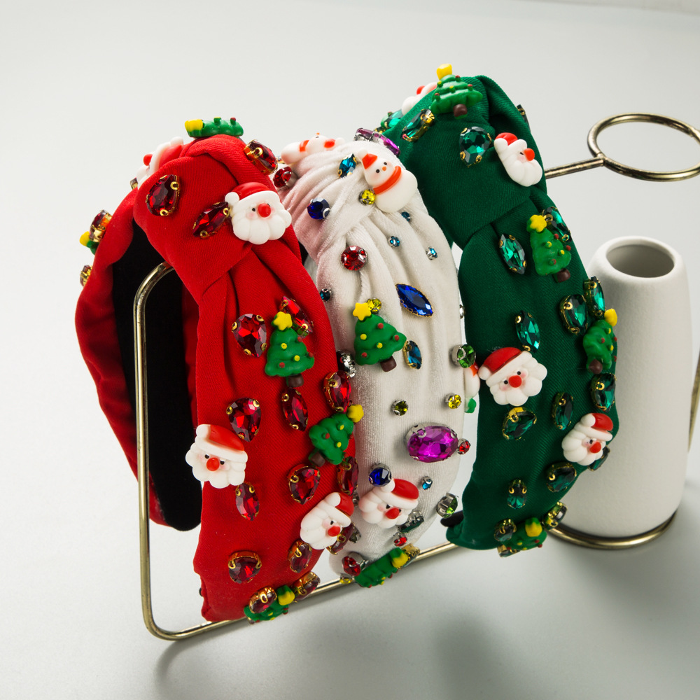 Men'S Accessories For Christmas - ที่คาดผมคริสต์มาสแบบใหม่ ที่คาดผมรูปต้นคริสต์มาส ประดับเพชร ตกแต่งศีรษะ ที่คาดผมผู้หญิง เครื่องประดับผมปีใหม่
