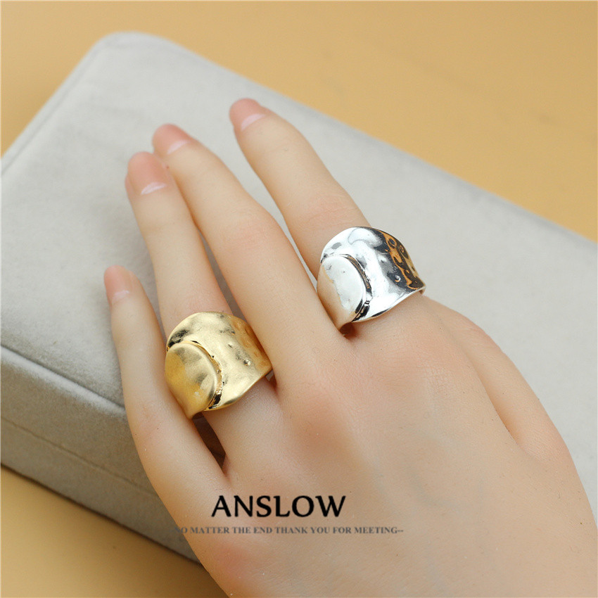 Men'S Accessories Jewelry Brands - แอนสโลว์ 2026 ออกแบบใหม่แฟชั่นเครื่องประดับผู้ชายผู้หญิงยูนิเซ็กส์แหวนแบรนด์วินเทจอุปกรณ์เสริมของขวัญ AR0056LOW