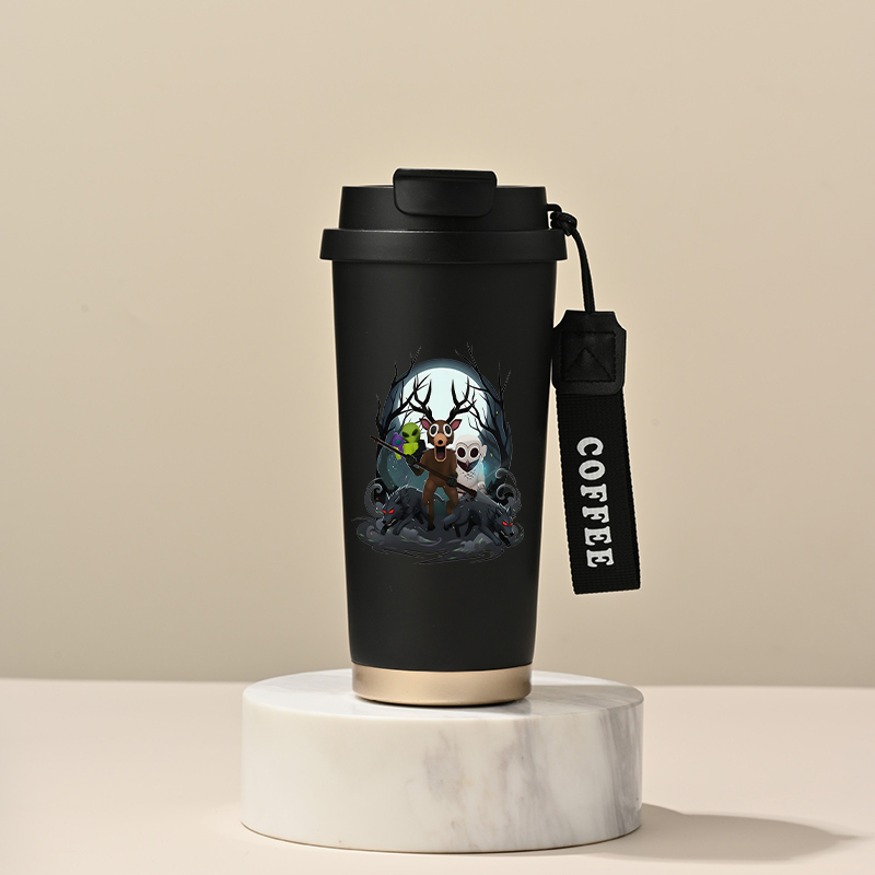 Flask Stainless Steel - 99 คืนในป่า ขวดน้ำสแตนเลส ความจุขนาดใหญ่ แบบพกพา แก้วน้ำเก็บความเย็น