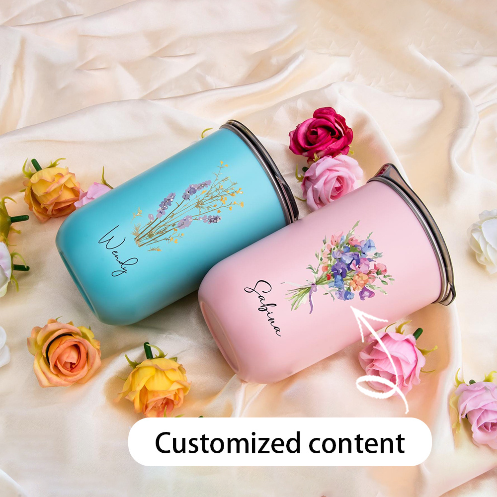 แก้วสแตนเลสลายดอกคาร์เนชั่นแบบ - Flask Stainless Steel บทวิจารณ์และราคา