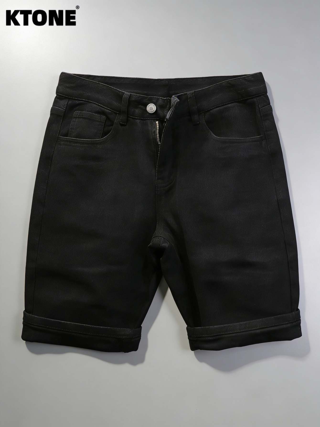 กางเกงยีนส์ขาสั้นสีดำทรงสลิมสำ - Men'S Accessories For Jeans บทวิจารณ์และราคา