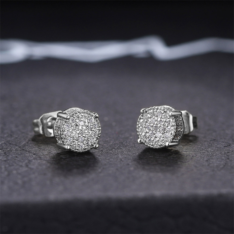 Huitan 2022ต่างหูเม็ดกลมแฟชั่น - Men'S Accessories Drop Shipping บทวิจารณ์และราคา