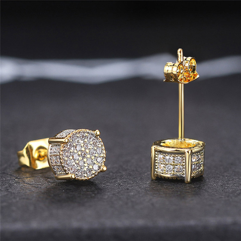 Huitan 2022ต่างหูเม็ดกลมแฟชั่น - Men'S Accessories Drop Shipping บทวิจารณ์และราคา