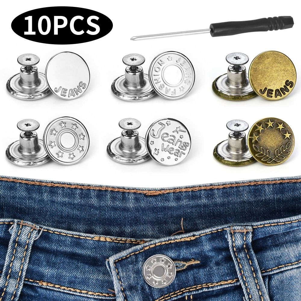 10ชิ้น/แพ็ค17มม. เล็บฟรีปรับได - Men'S Accessories For Jeans บทวิจารณ์และราคา