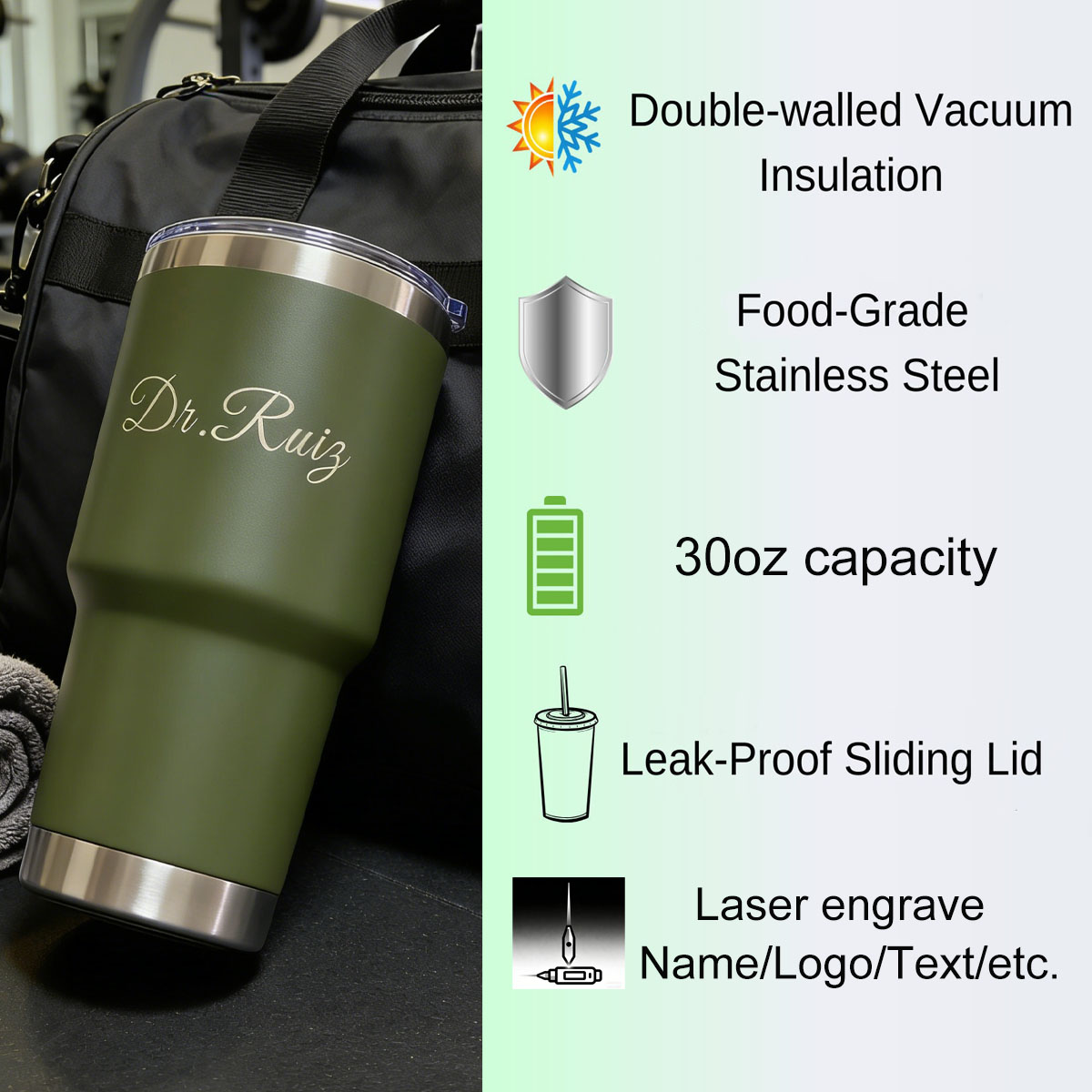 แก้วน้ำสแตนเลสสุญญากาศขนาดใหญ่ - Flask Stainless Steel บทวิจารณ์และราคา