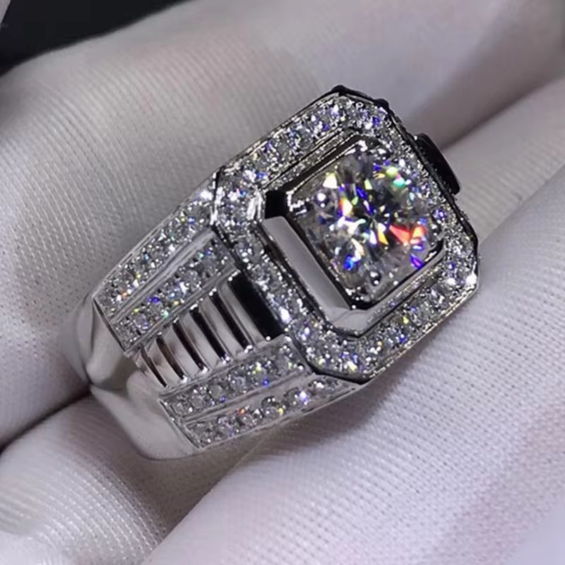 Huitan แหวนแต่งงานสำหรับผู้ชาย - Men'S Accessories Jewelry Brands บทวิจารณ์และราคา