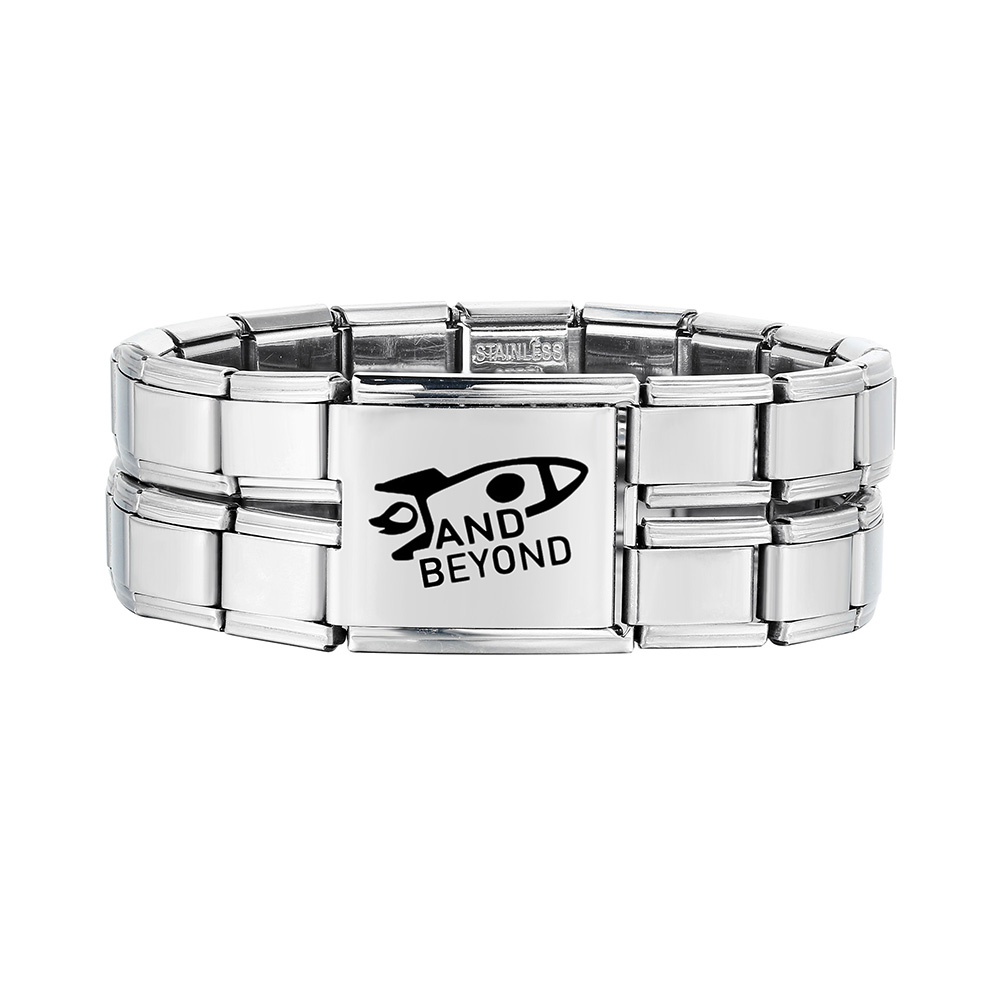 URING ที่กําหนดเองเลเซอร์แกะสล - Bracelet Beaded Men บทวิจารณ์และราคา