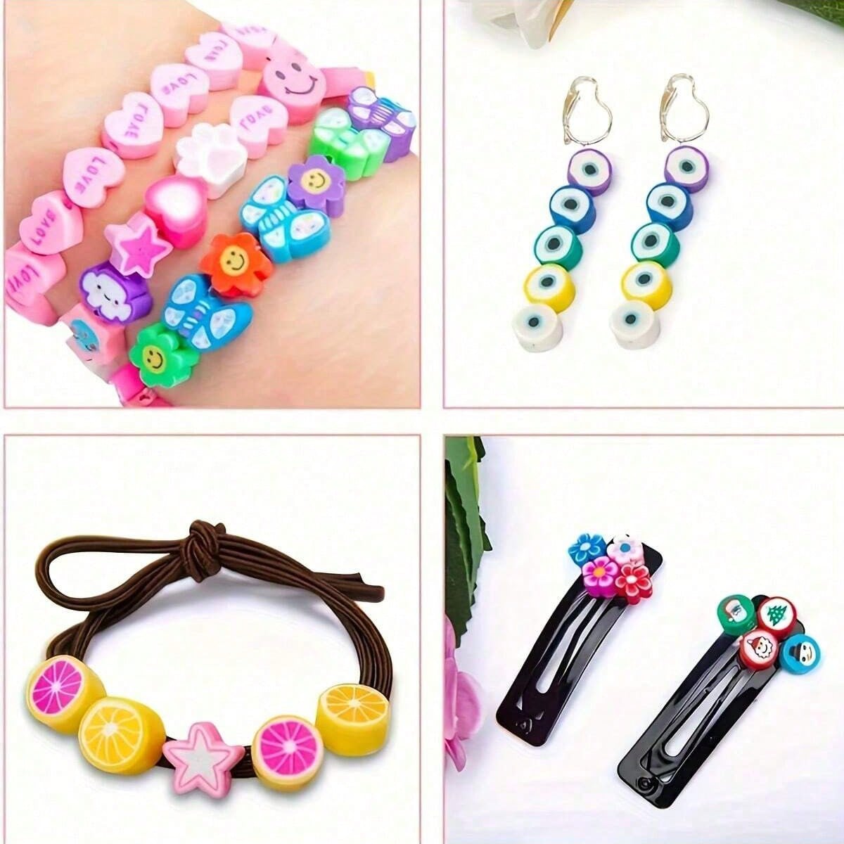 1450/1200/250 ชิ้นชุดลูกปัดดิน - Bracelet Beaded Men บทวิจารณ์และราคา