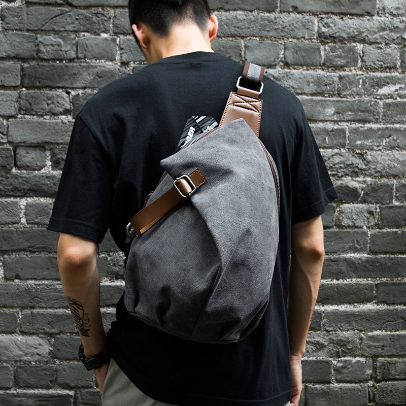 กระเป๋าสะพายข้างผ้าแคนวาสสไตล์ - Men Accessories For Travel บทวิจารณ์และราคา
