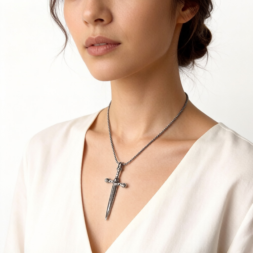 จี้ Skull SWORD,เครื่องประดับใ - Men'S Accessories Jewelry Brands บทวิจารณ์และราคา