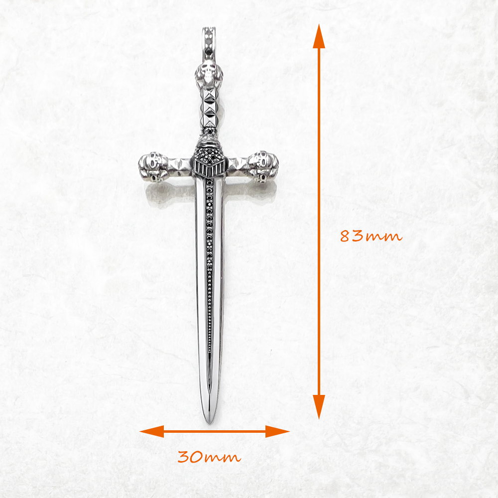 จี้ Skull SWORD,เครื่องประดับใ - Men'S Accessories Jewelry Brands บทวิจารณ์และราคา