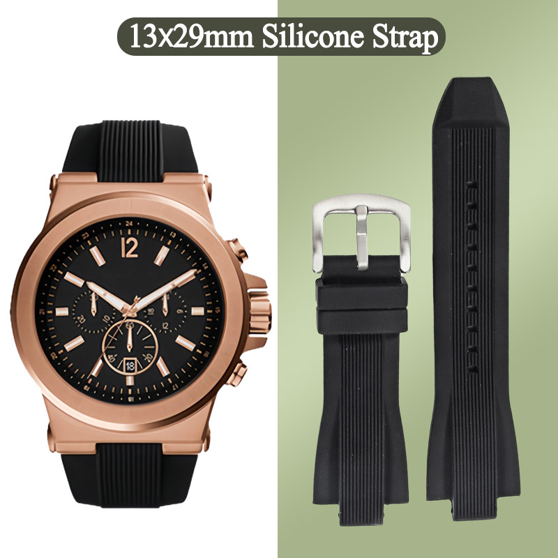 สายนาฬิกาซิลิโคนขนาด 13x29 มม. - Men Accessories Mk บทวิจารณ์และราคา