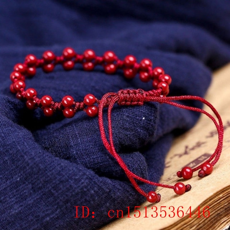 กำไลข้อมือลูกปัด6มม. สีแดงธรรม - Bracelet Beaded Men บทวิจารณ์และราคา