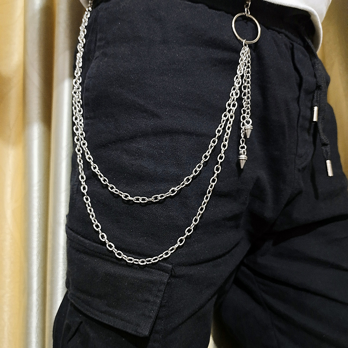 Punk Street พวงกุญแจเอว CHAIN- - Men'S Accessories For Jeans บทวิจารณ์และราคา