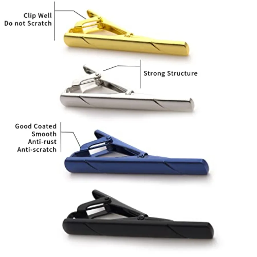 คลิปหนีบเนคไทสำหรับผู้ชาย 4 ชิ - Men'S Accessories With Suits บทวิจารณ์และราคา