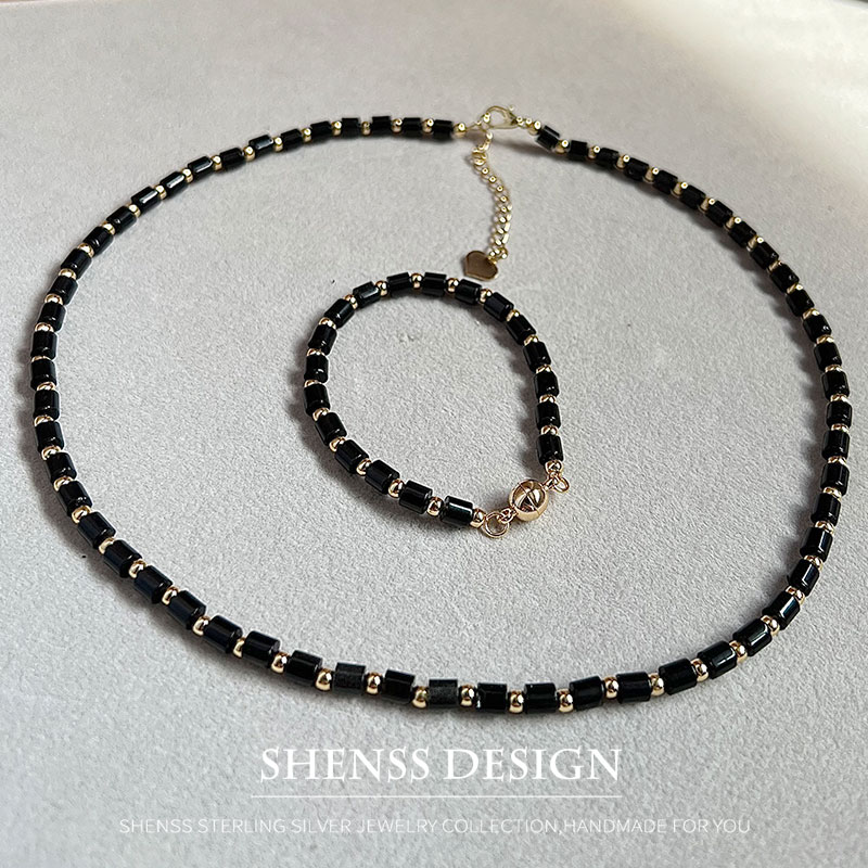 สร้อยคอออบซิเดียน4มม. ทำจากทอง - Men Accessories Kit บทวิจารณ์และราคา